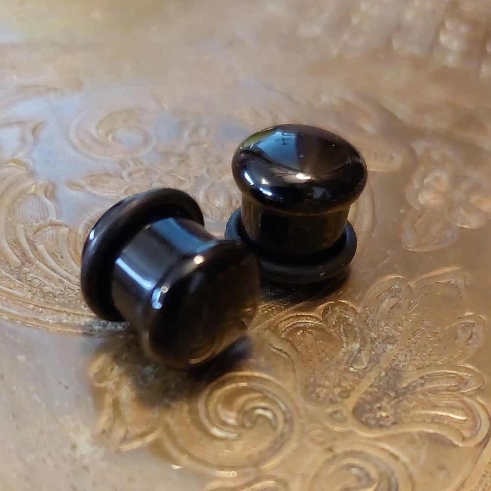 Obsidian Stone Plugs